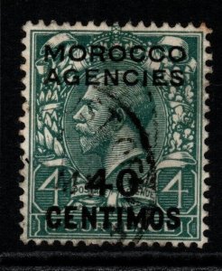 MOROCCO AGENCIES SG134 1917 40c on 4d GREY-GREEN FINE USED