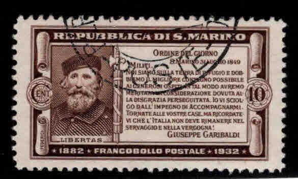 San Marino Scott 143 Used Garibaldi stamp