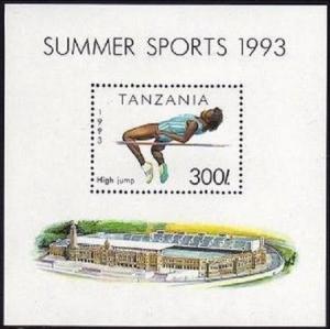 Tanzania 1018-1024,1025,MNH. Sport 1992.Boxing,Hockey,Horse racing,Soccer,Diving