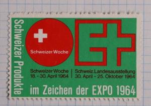 Switzerland Swiss sign products industry 1964 expo  show ad Poster Stamp DL