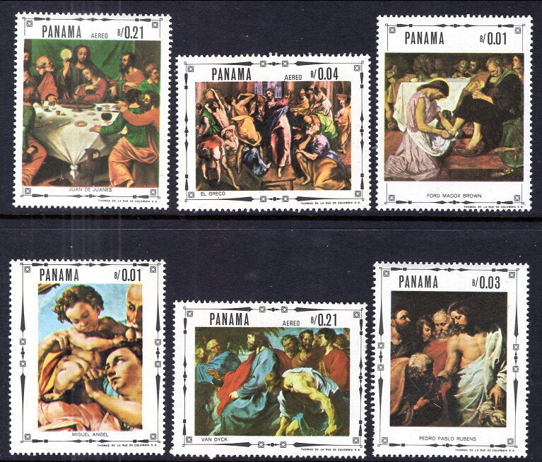 Panama 482-482E Paintings MNH VF