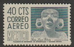 MEXICO C220Dm, 40¢ 1950 Definitive 2nd Printing wmk 300 PERF 11½X11 MINT, NH VF