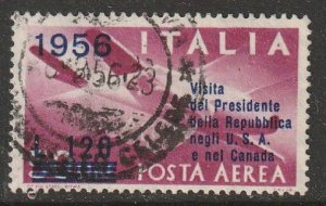 Italy C136, OVPTD TRIP OF PRES GRONCHI TO THE US & CANADA, USED. VF (928)