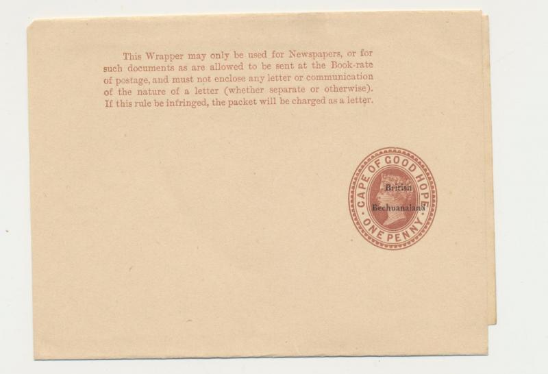 BECHUANALAND 1900, 1d WRAPPER VF UNUSED , H&G#E2 (SEE BELOW)