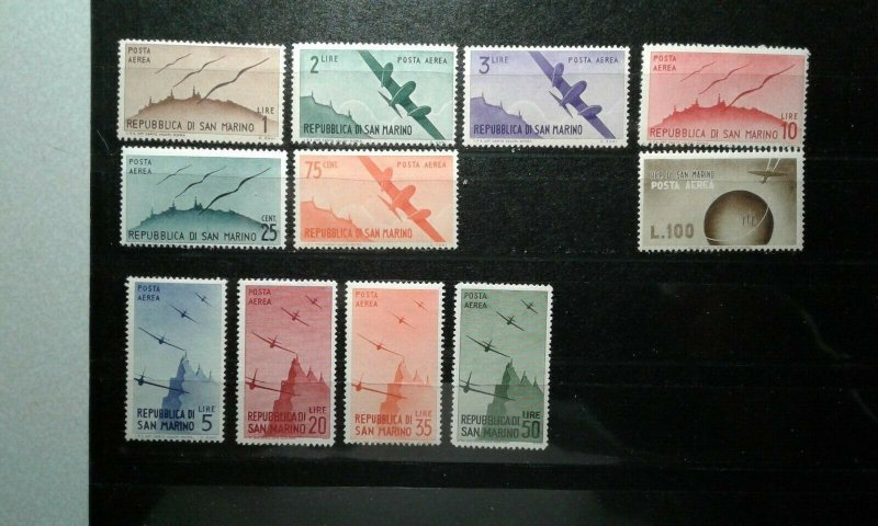  San Marino #C41-51 MNH e206 9665