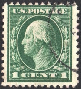 SC#498 1¢ Washington Single (1917) Used