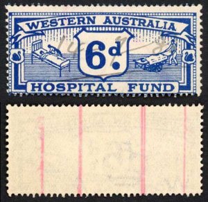 Western Australia 6d Blue Hospital Fund BF6