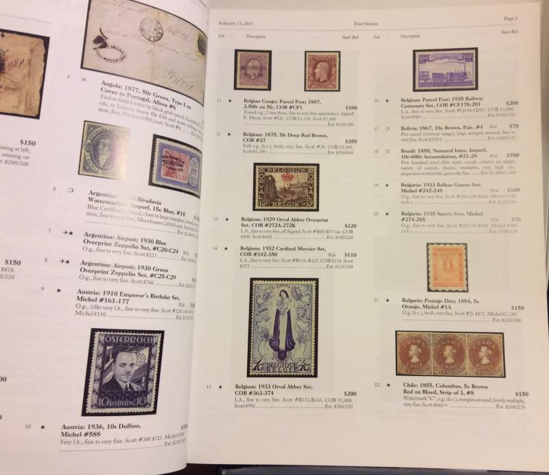 Harmer-Schau Philatelic Auction Feb.2015,Worldwide,Foreign & US Postage,VF !!