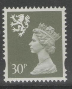 SCOTLAND SGS86 1993 30p DEEP OLIVE-GREY MNH