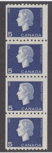 Canada #409i Mint Strip of 4