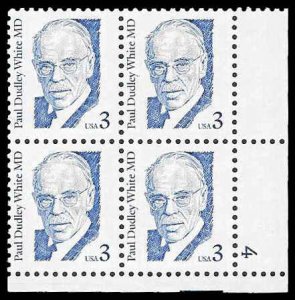 PCBstamps   US #2170a PB 12c(4x3c)Dr. Paul D. White, 4, MNH, (PB-4)