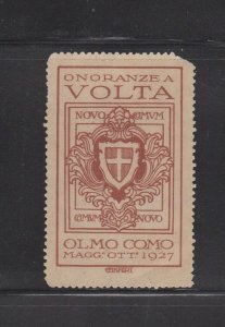 Italian Advertising Stamp - Honors in Volta Olmo Como