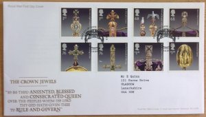 GREAT BRITAIN FDC 2011 THE CROWN JEWELS. LONDON EC3  HANDSTAMP