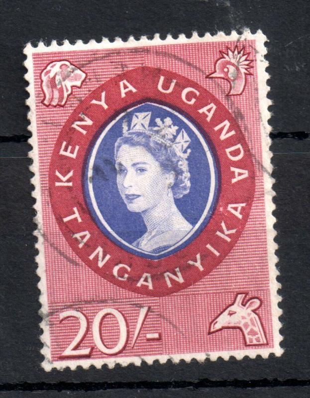 Kenya Uganda Tanganyika 1960 20/- very good used #198 WS13168