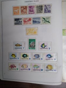 collection on pages Christmas Island 1958-77 mint most NH IW: CV $83