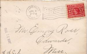 United States North Carolina Asheville, N.C. 1910 American Flag Type B14  2c ...