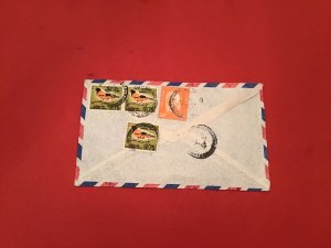 Sri Lanka Express Post Gunaratne Motor Stores Colombo Airmail stamp cover R36218