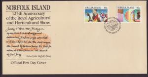 Norfolk Island 371-372 Agriculture U/A FDC