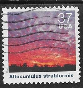 3878f - .37 Cloudscapes used f-vf.