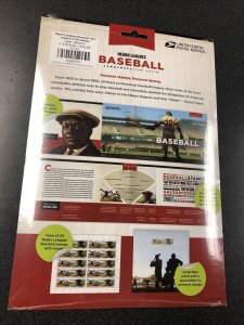 Excellent USPS NEGRO LEAGUES BASEBALL COMMEMORATIVE FOLIO and 20-Stamp Pane
