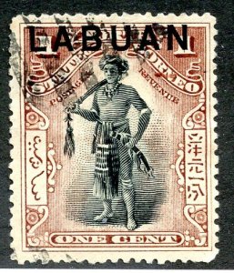 Labuan, Scott #72A, cto