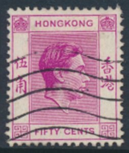 Hong Kong  SG 153c  SC# 162 * Used  bright purple  see details & scans