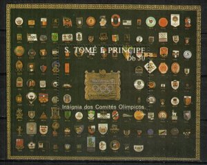 Saint Thomas & Prince Stamp 843  - Olympic Pins