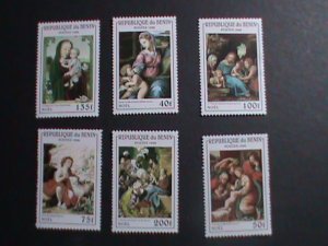 BENIN 1996 SC#836-41-CHRISTMAS PAINTING-MNH VF WE SHIP TO WORLD WIDE