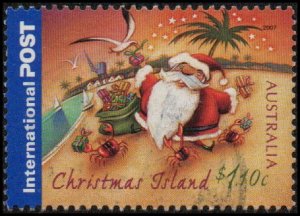 Christmas Islands 466 - Used - $1.10 Santa on Beach / Christmas (2007)(cv $1.65)