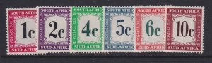 South Africa, Scott J46-J51 (SG D45-D50), MNH