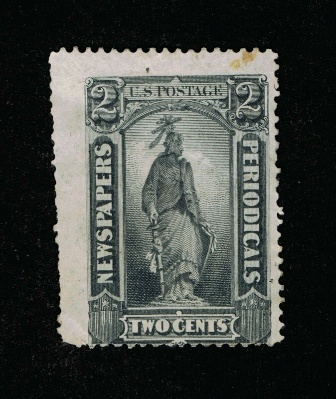 AFFORDABLE GENUINE SCOTT #PR9 FINE MINT NG 1875 BLACK 2¢ CBNC NEWSPAPER #15940