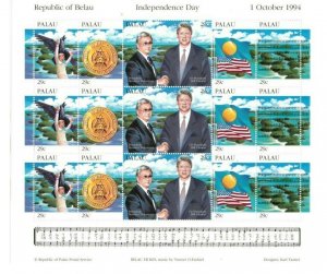 Palau - 1994 - Independence Day - Sheet of Fifteen - MNH