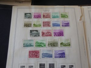 Turkey 1865-1960 Stamp Collection on Album Pages 