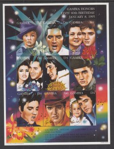 Gambia 1604 Elvis Souvenir Sheet MNH VF