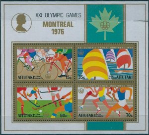 Aitutaki 1976 SG194 Olympics MS MNH