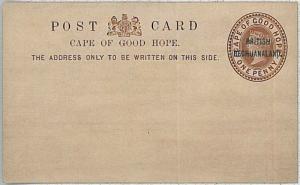 BRITISH BECHUANALAND  -  POSTAL STATIONERY : Higgingd & Gage #1 c