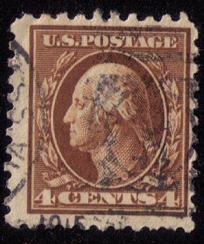 US Sc 465 Used Dark Brown 4c Fine