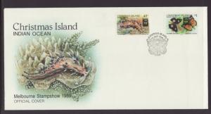 Christmas Island 246-247 Melbourne Stampshow 1989 U/A FDC