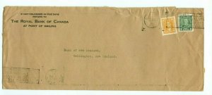 Double weight 3c + 2c British Empire to NEW ZEALAND 1937 Canada cover