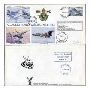 RAF(75)21a 75th Ann of the RAF No.60 Squadron Standard Cover (D)