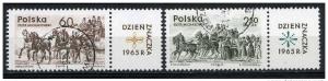 Poland 1965 - Scott 1363 & 1365, set of 2 CTO - Stamps day 