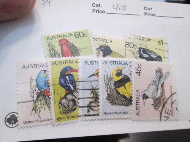 Australia #732-739 used 2021 SCV = $4.10