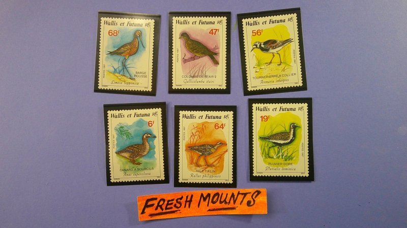 Wallis & Futuna 1987 Birds Scott# 363-368 Complete Mint VF-XF Never Hinged