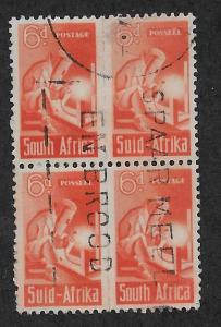 SOUTH AFRICA SC# 96  B/4  FVF/U 1942