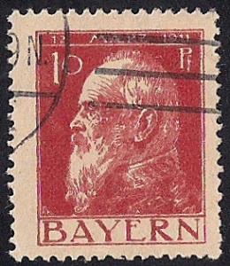 Bavaria #79 10 PF Prince Regent Luitpold Stamp used F