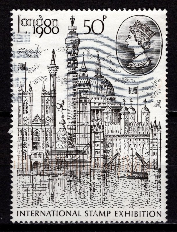 Great Britain 1980 London 1980 International Stamp Exhibition, 50p [Used]