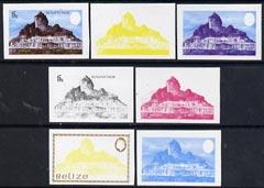 Belize 1983 Maya Monuments 15c (Xunantunich) x 7 imperf p...