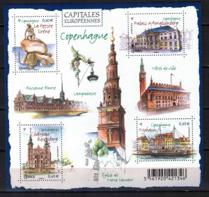 FRANCE STAMPS, 2012. EUROPEAN CAPITALS - COPENHAGEN. SHEET MNH