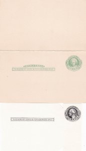 U.S. Postal Reply Card UY8 1918  Martha + George Ref 44544