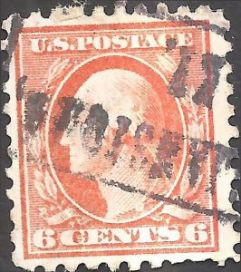 # 429 Used Red Orange George Washington